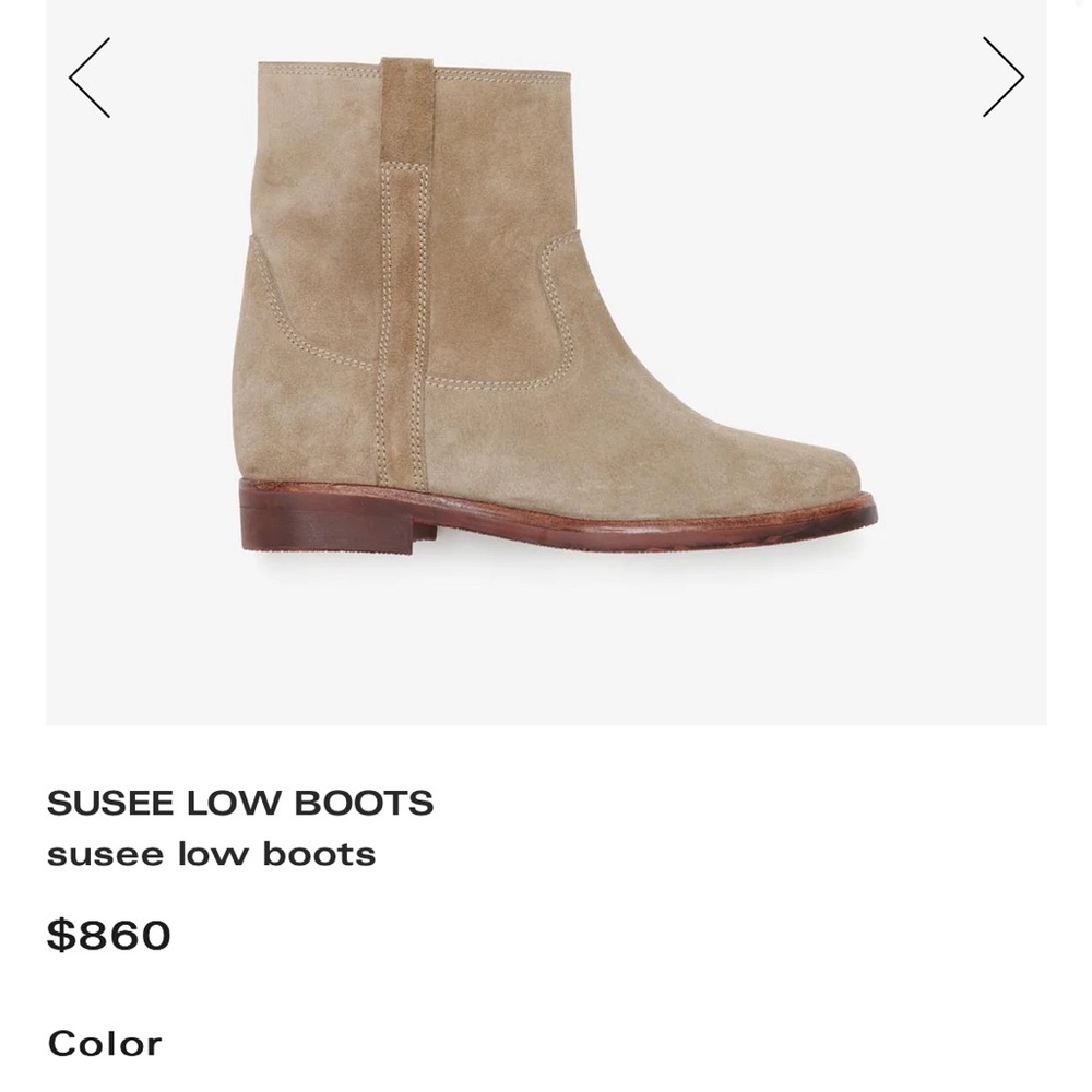 Isabel Marant suede short leather boots SZ 39